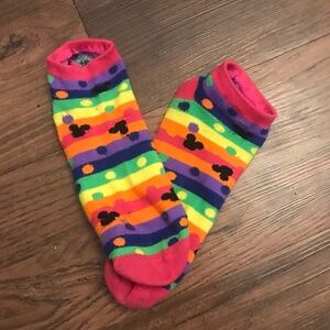 Well worn socks Colorful Stripe Socks used socks crew socks worn